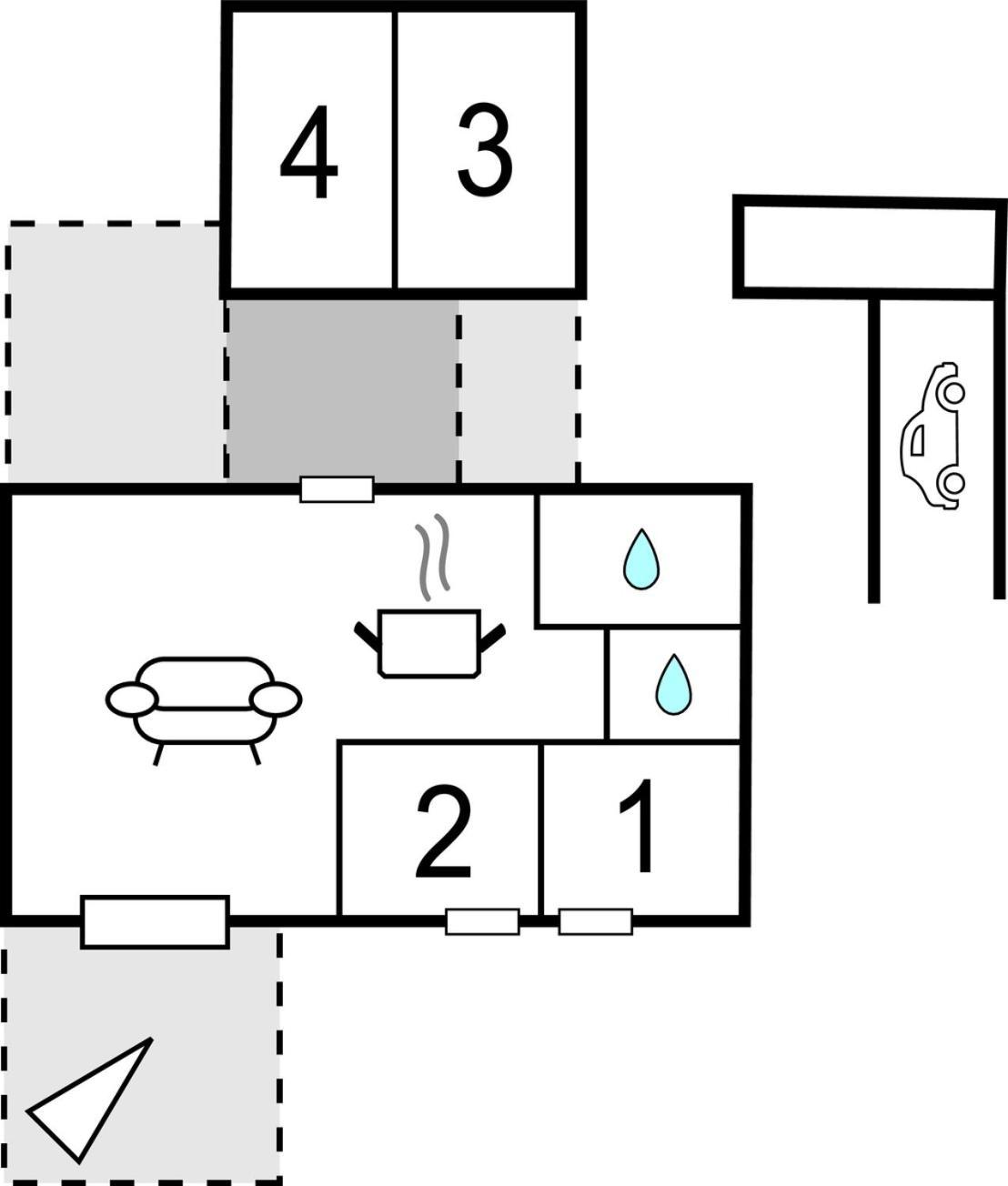 Nice Home In Knebel With Kitchen المظهر الخارجي الصورة